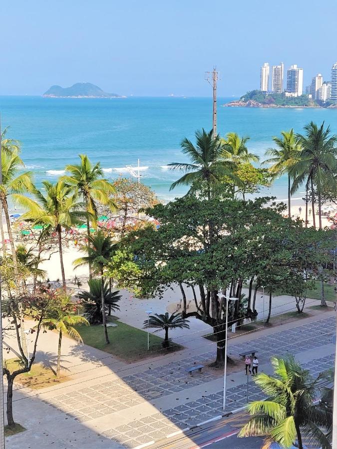 Vista Da Praia! Melhor Local Da Cidade! Apartment Guaruja Bagian luar foto